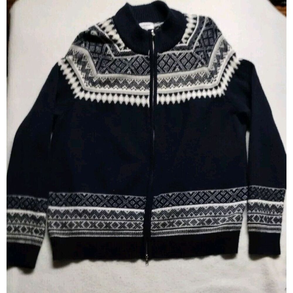 Goodfellow & Co. - Long‎ Sleeve Full-Zip Sweater - Men's Size XXL - Blue Pattern
